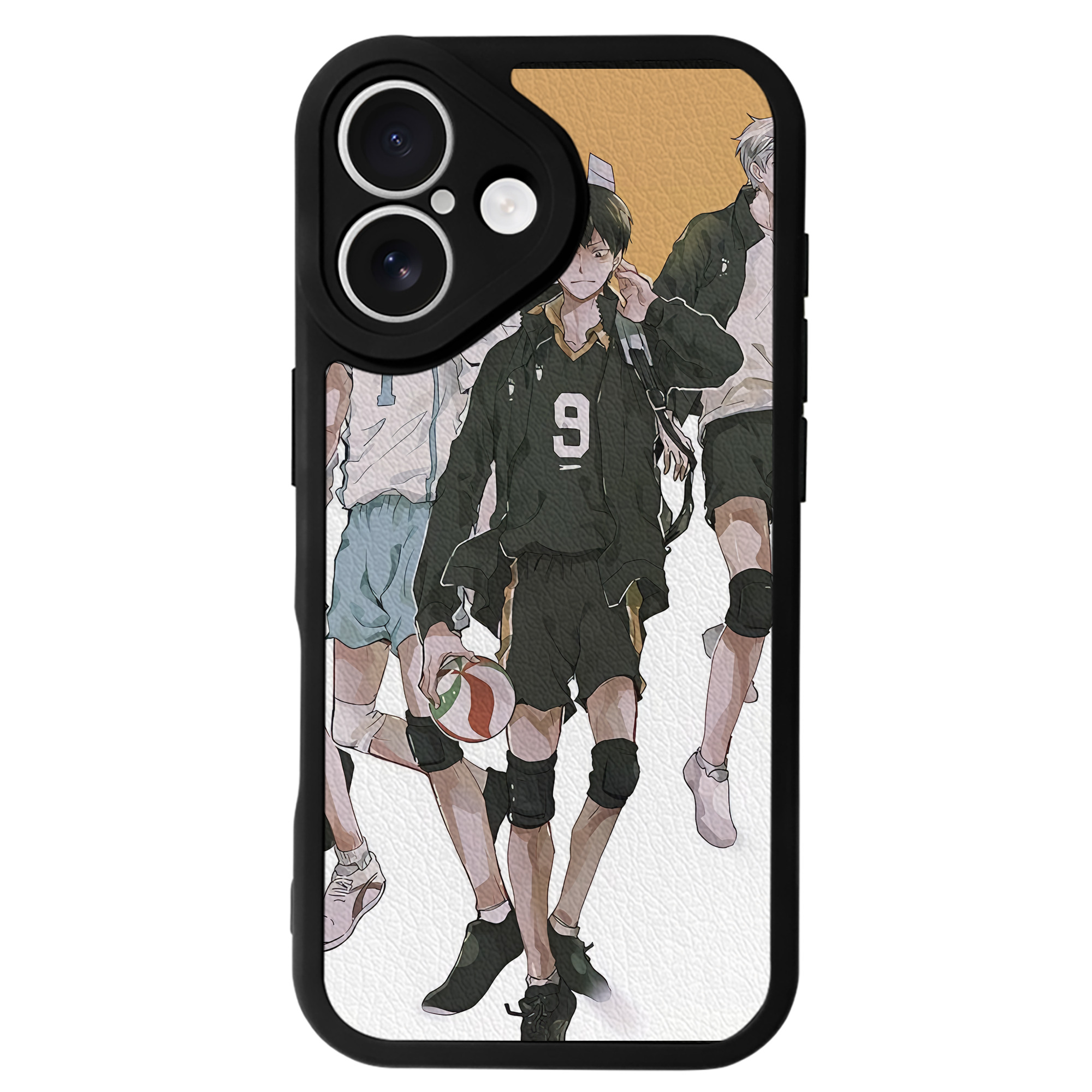 （画像用） ハイキュー!! Haikyu!! 【iPhone 16シリーズ対応】シリコンスマホケース（レザー調） 材質：シリコン